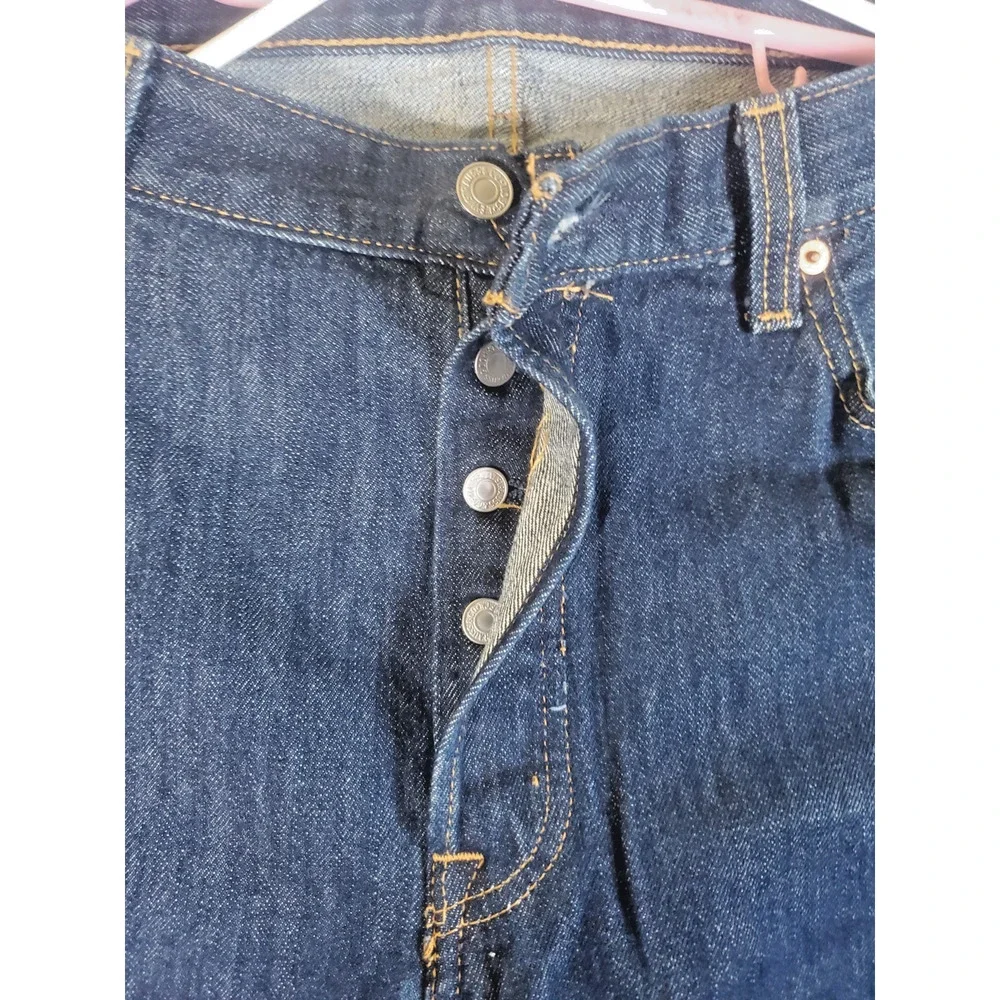 Levis 501 Mens Jeans 36x30 Blue Original Fit Straight Leg Button Fly
